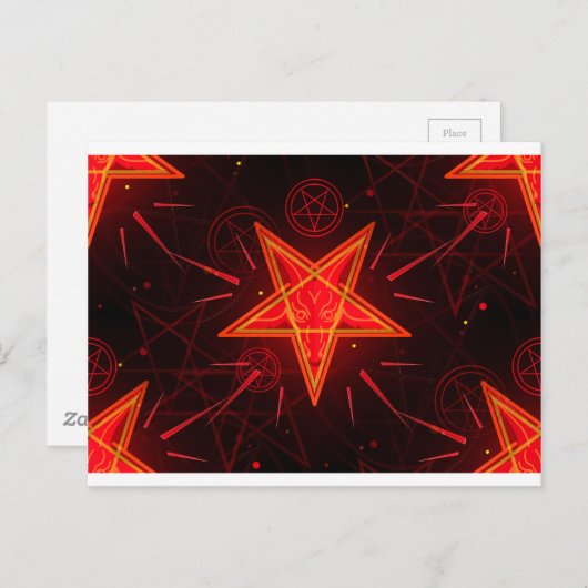 Neondemon Postkarte (Vorne/Hinten)