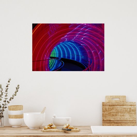 Neondesign, Markisenbeleuchtung Poster (Küche)