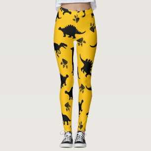 Neondinosaurier, urbanes Grunge-Muster Leggings