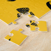 Neondinosaurier, urbanes Grunge-Muster Puzzle (Seite)