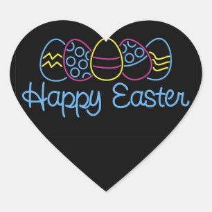 Neoneier - Herz-Aufkleber