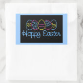 Neoneier - rechteckiger aufkleber (Tasche)