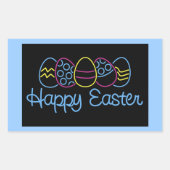 Neoneier - rechteckiger aufkleber (Vorderseite)