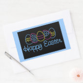 Neoneier - rechteckiger aufkleber (Umschlag)