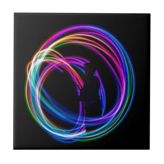 Neonenbogenkreis Fliese (Vorderseite)