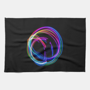 Neonenbogenkreis Geschirrtuch