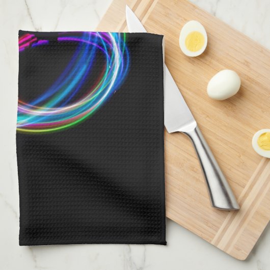 Neonenbogenkreis Geschirrtuch (Viertel Falte)