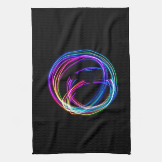Neonenbogenkreis Geschirrtuch (Vertikal)