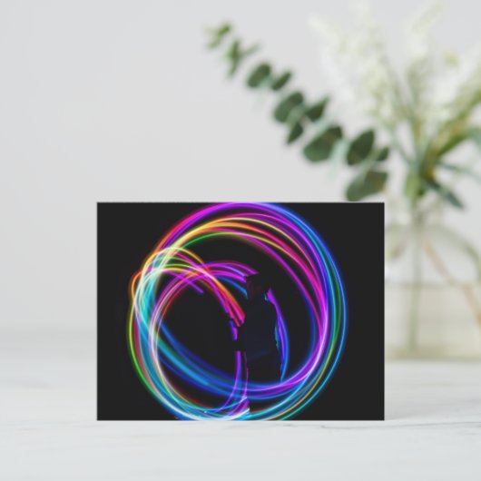 Neonenbogenkreis Postkarte (Stehend Vorderseite)