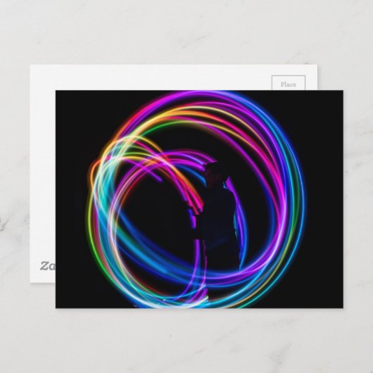 Neonenbogenkreis Postkarte (Vorne/Hinten)