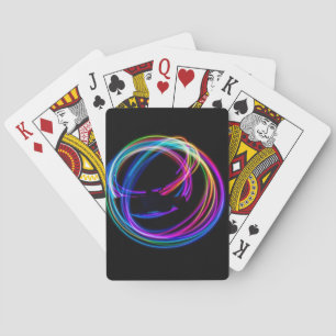 Neonenbogenkreis Spielkarten