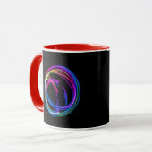 Neonenbogenkreis Tasse (Vorderseite Links)