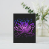 Neoner Lila Seeoktopus Postkarte (Stehend Vorderseite)