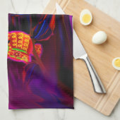 Neoneulen-Gewitter-Blitz Handtuch (Viertel Falte)