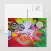 Neonexplosion Postkarte (Vorne/Hinten)