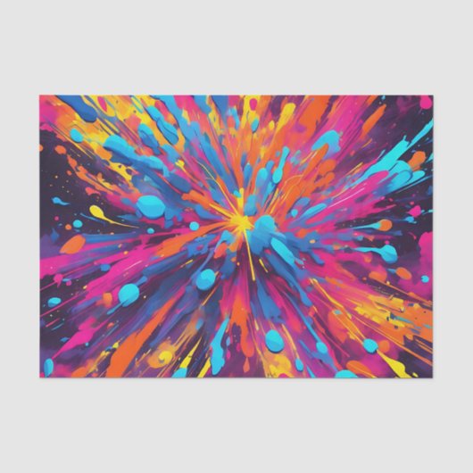 Neonexplosion Seidenpapier (Vorderseite)