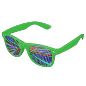 Neonexplosion Sonnenbrille (Schrägansicht)