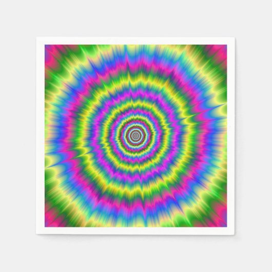 Neonexplosion von Neapel Serviette (Vorderseite)