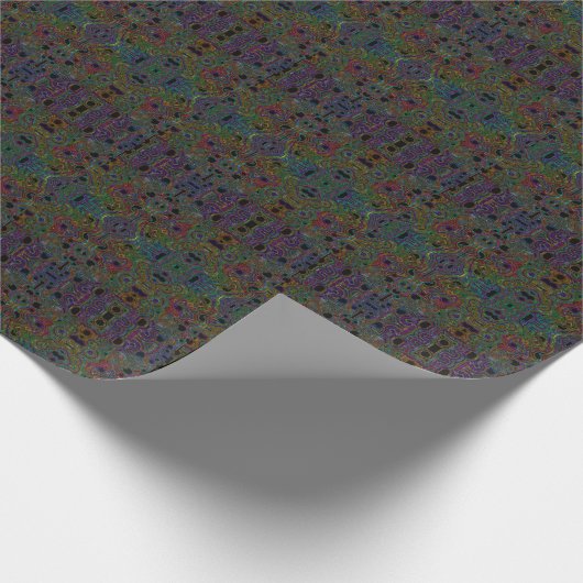 Neonfalte Geschenkpapier (Ecke)