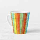Neonfarben dekorierte Tasse (Linke Ecke)