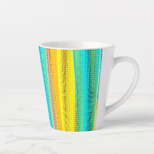 Neonfarben dekorierte Tasse