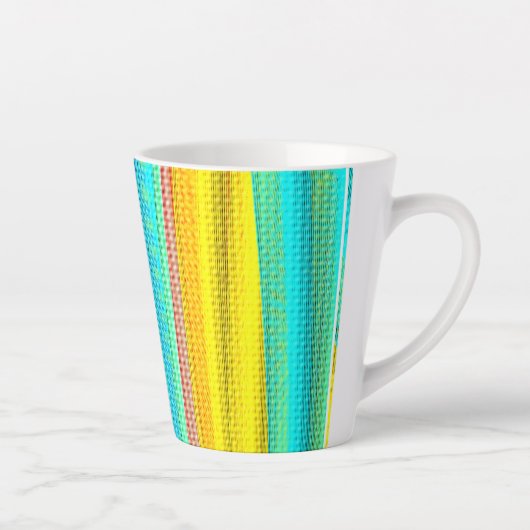 Neonfarben dekorierte Tasse (Rechts)