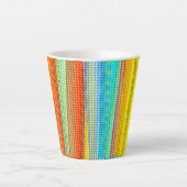 Neonfarben dekorierte Tasse (Vorderseite)
