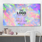 Neonfarben-Edelstein Banner