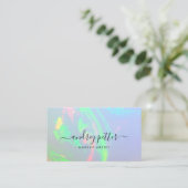 Neonfarben Edelstein Opal Visitenkarte (Stehend Vorderseite)