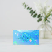 Neonfarben Edelstein Opal Visitenkarte (Stehend Vorderseite)