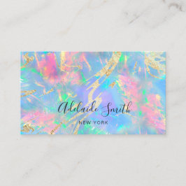 Neonfarben Edelsteinopal Visitenkarte