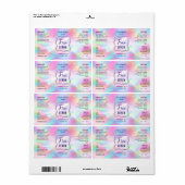 Neonfarben Holografisches 2 OZ Dropper Flascheneti (Vorne)