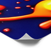 Neonfarben in Abstrakter Kunst Poster (Ecke)