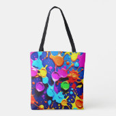 Neonfarben in Abstrakter Kunst Tasche (Rückseite)
