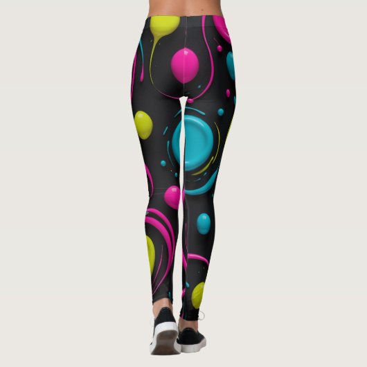 Neonfarben Leggings (Rückseite)
