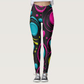 Neonfarben Leggings (Vorderseite)