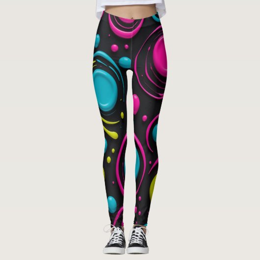 Neonfarben Leggings (Vorderseite)