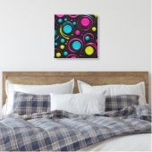 Neonfarben Leinwanddruck (Insitu (Schlafzimmer))
