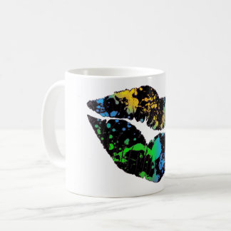 Neonfarben-Lippenkaffee-Tasse Kaffeetasse