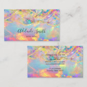 Neonfarben mineralopal Textur Visitenkarte (Vorne/Hinten)