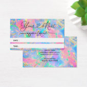 Neonfarben Opal Terminkarte (Schreibtisch)