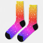 Neonfarben Punkte Muster Socken (Linkes Detail)