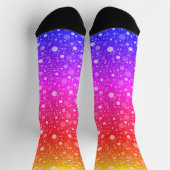 Neonfarben Punkte Muster Socken (Oben)