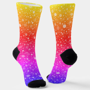 Neonfarben Punkte Muster Socken