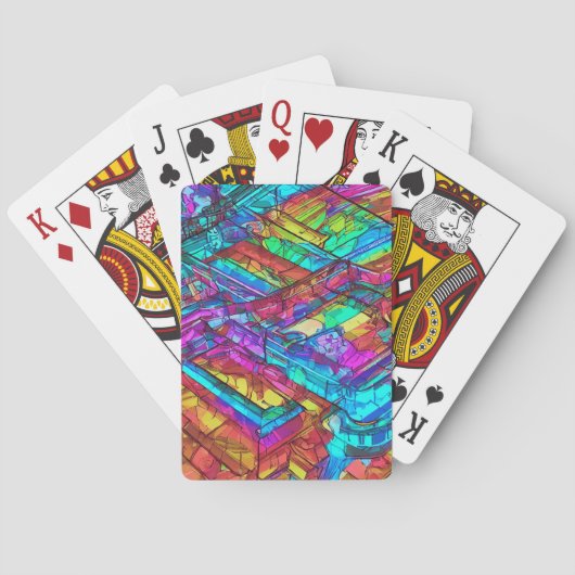 Neonfarben Spielkarten (Rückseite)