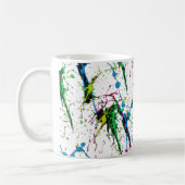 Neonfarben-Spritzer-Kaffee-Tasse Kaffeetasse (Links)