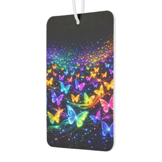 Neonfarbene Schmetterlinge Autolufterfrischer (Links)