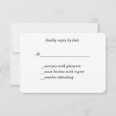 Neonfarbener Spritzer, Antwortkarte RSVP Karte (Rückseite)