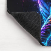 Neonfarbener Tiger Mousepad (Ecke)