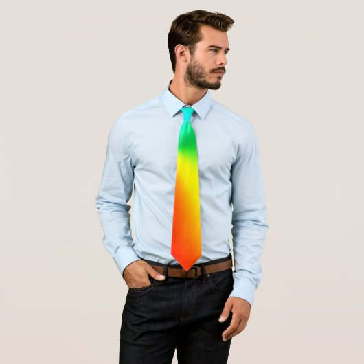 Neonfarbiger Regenbogen-Abstrakt Krawatte (Beispiel)